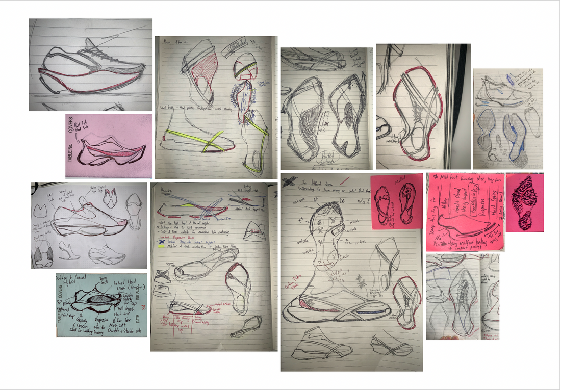 Footwear Brain Storm Sketches