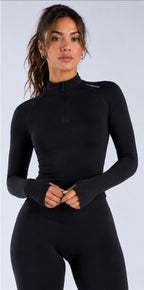 CORE Seamless 1/4 Zip (Women's Black)