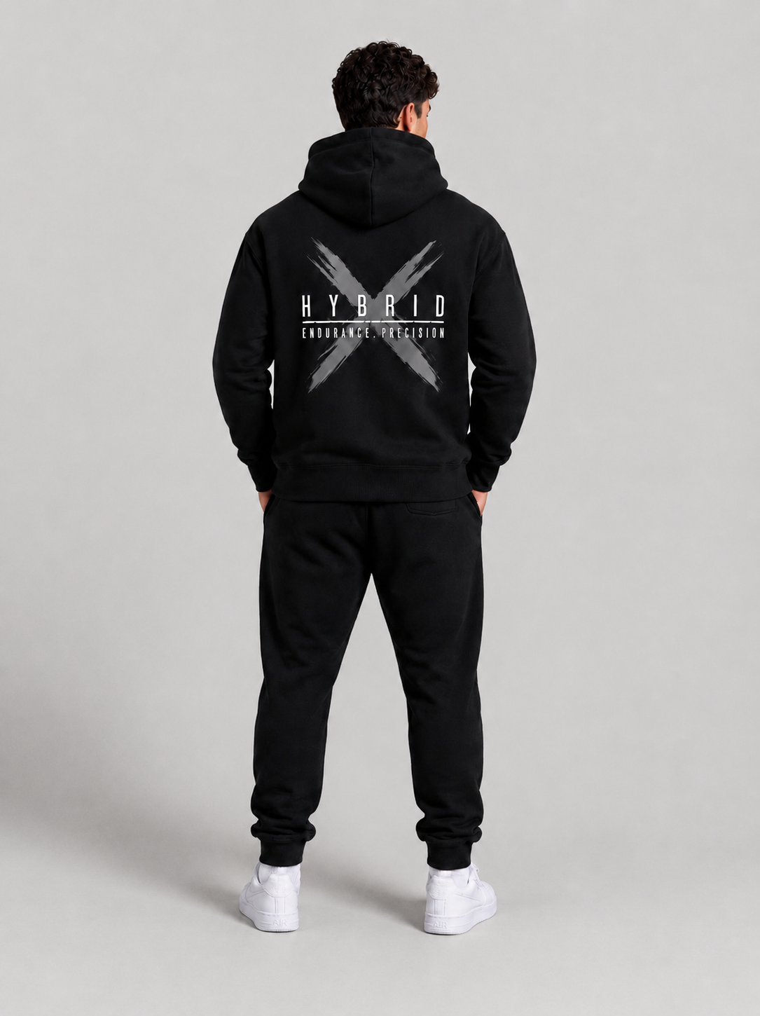 men's oversized black hoodie