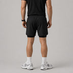 men's two in one running shorts
